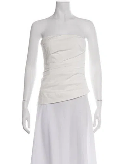 Pre-owned Simkhai Strapless Top In Neutrals