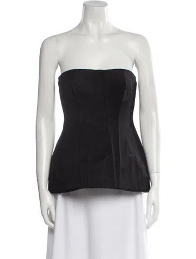 Pre-owned Simkhai Strapless Top W/ Tags In Black