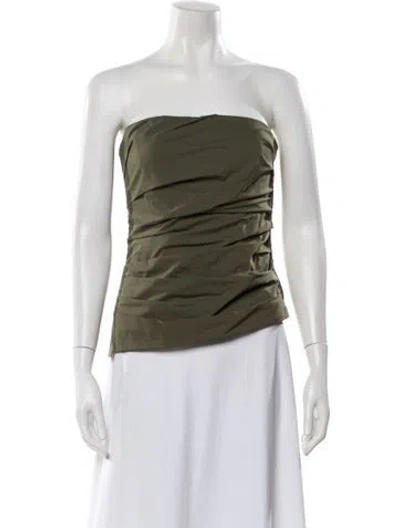 Pre-owned Simkhai Strapless Top W/ Tags In Green