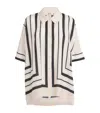Simkhai Stripe Bowman Oversized Shirt In Neutral