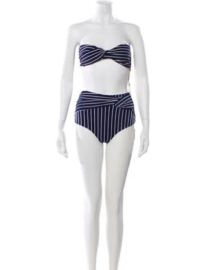 Pre-owned Simkhai Striped Bikini W/ Tags In Multi