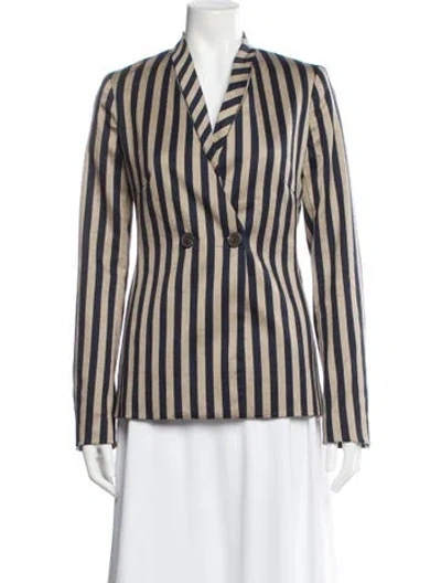 Pre-owned Simkhai Striped Blazer In Blue