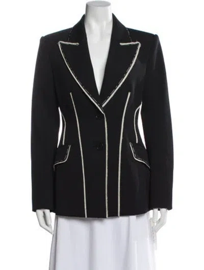 Pre-owned Simkhai Striped Blazer In Gray