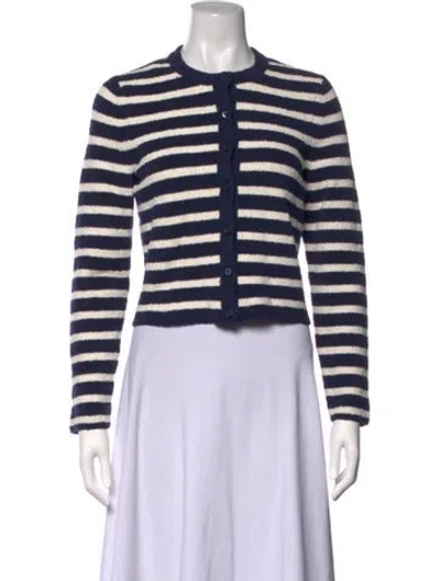 Pre-owned Simkhai Striped Crew Neck Sweater In Blue