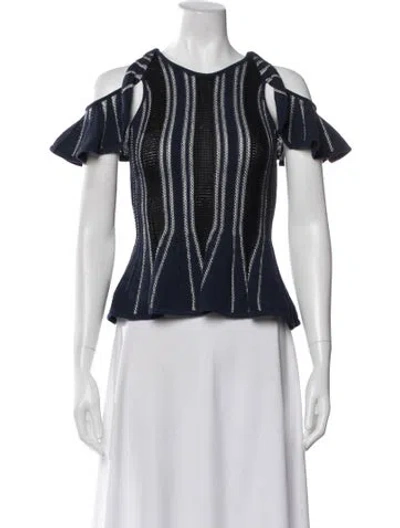 Pre-owned Simkhai Striped Crew Neck Top In Multi