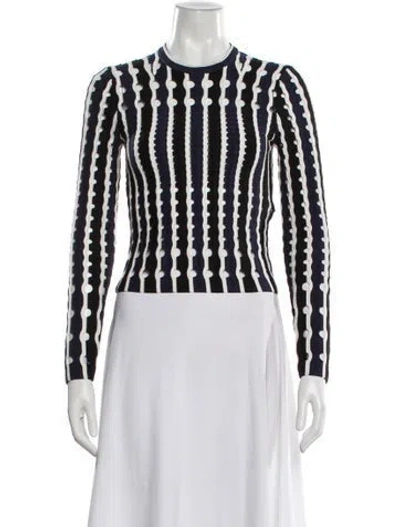 Pre-owned Simkhai Striped Crew Neck Top In White