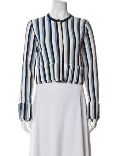 Pre-owned Simkhai Striped Jacket In Blue
