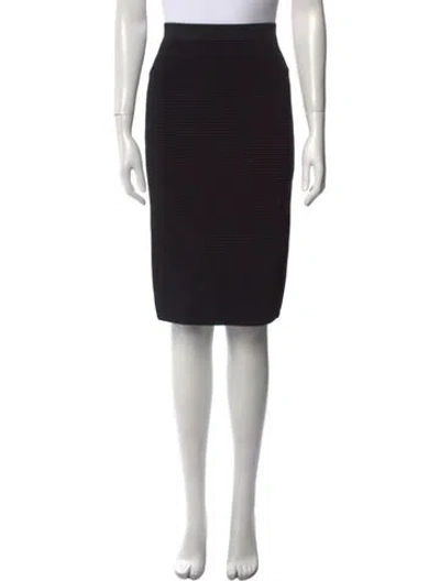 Pre-owned Simkhai Striped Knee-length Skirt In Black