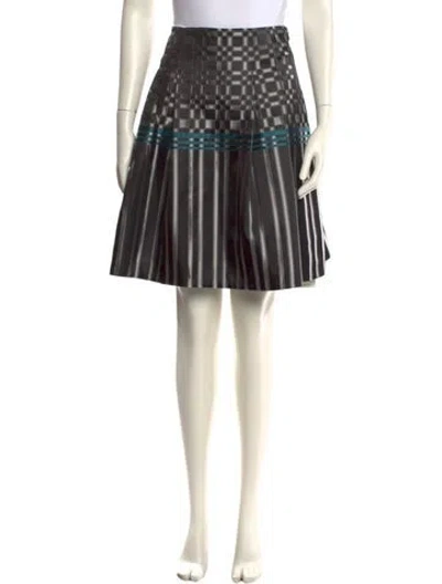 Pre-owned Simkhai Striped Knee-length Skirt In Black
