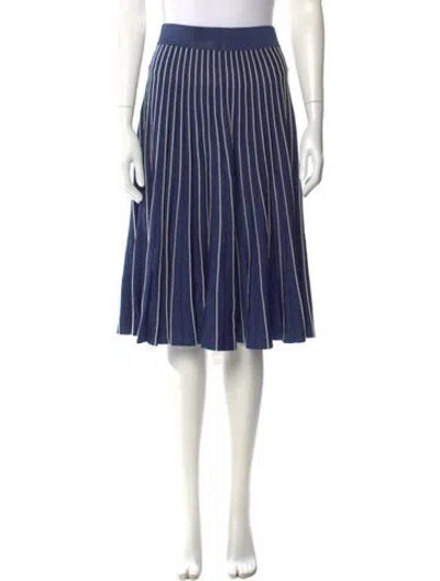 Pre-owned Simkhai Striped Knee-length Skirt In Blue