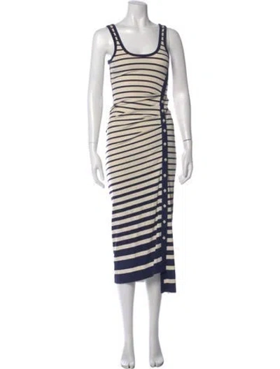 Pre-owned Simkhai Striped Long Dress