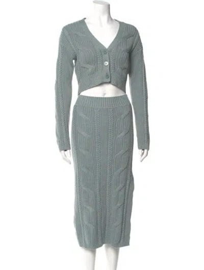 Pre-owned Simkhai Striped Long Dress In Blue