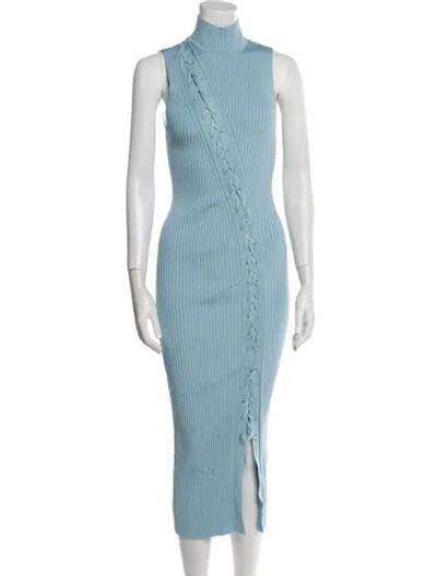 Pre-owned Simkhai Striped Long Dress In Blue