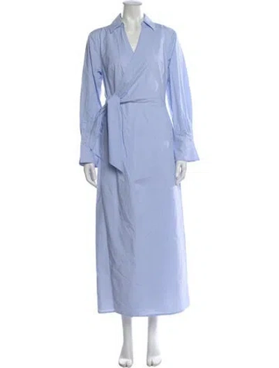 Pre-owned Simkhai Striped Long Dress In Blue