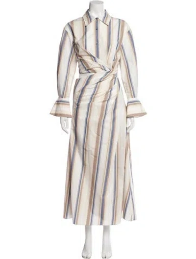 Pre-owned Simkhai Striped Long Dress In Multi