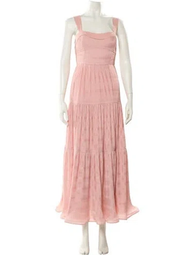 Pre-owned Simkhai Striped Long Dress In Pink