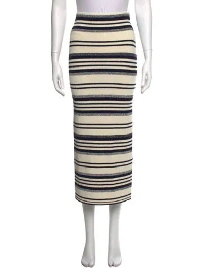 Pre-owned Simkhai Striped Long Skirt In Neutral