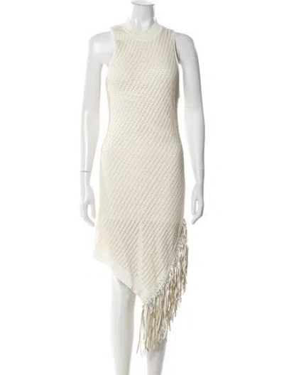 Pre-owned Simkhai Striped Midi Length Dress In Neutral