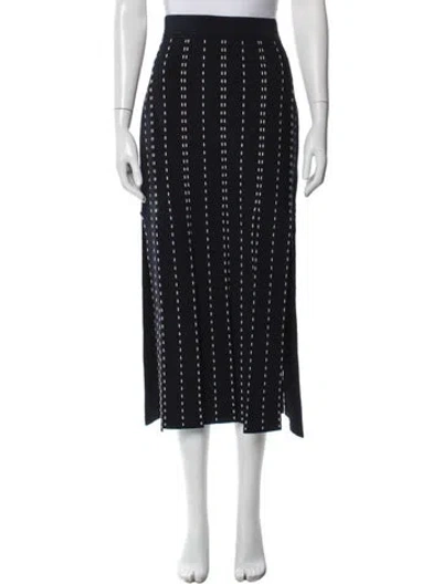 Pre-owned Simkhai Striped Midi Length Skirt In Blue