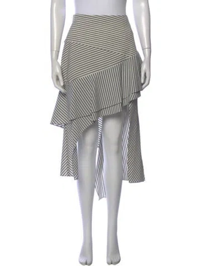 Pre-owned Simkhai Striped Midi Length Skirt In Multi