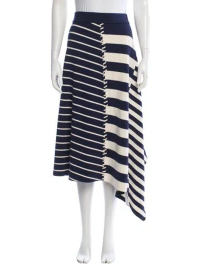 Pre-owned Simkhai Striped Midi Length Skirt In Neutral
