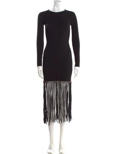 Pre-owned Simkhai Striped Mini Dress In Black