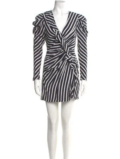 Pre-owned Simkhai Striped Mini Dress In Blue