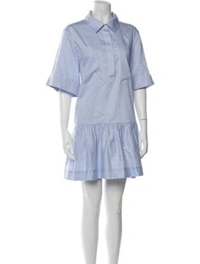 Pre-owned Simkhai Striped Mini Dress In Blue