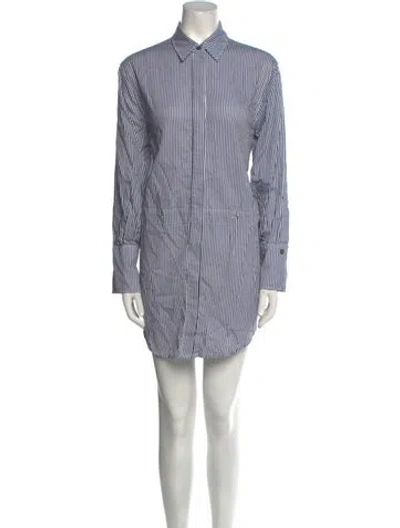 Pre-owned Simkhai Striped Mini Dress In Blue
