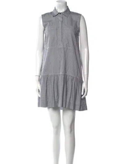 Pre-owned Simkhai Striped Mini Dress In Blue