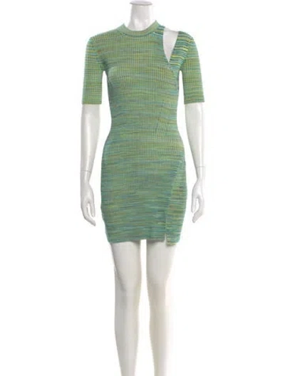 Pre-owned Simkhai Striped Mini Dress In Blue