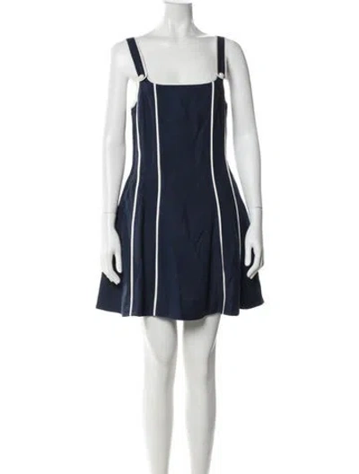 Pre-owned Simkhai Striped Mini Dress In Blue