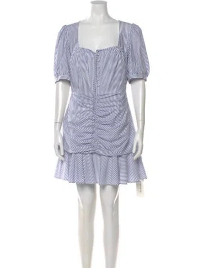 Pre-owned Simkhai Striped Mini Dress In Blue