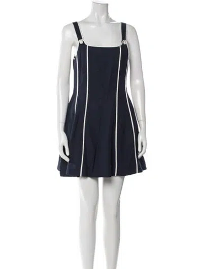 Pre-owned Simkhai Striped Mini Dress In Blue