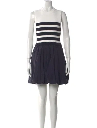 Pre-owned Simkhai Striped Mini Dress In Blue