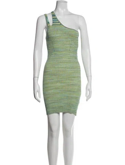 Pre-owned Simkhai Striped Mini Dress In Blue