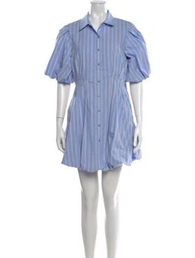 Pre-owned Simkhai Striped Mini Dress In Blue