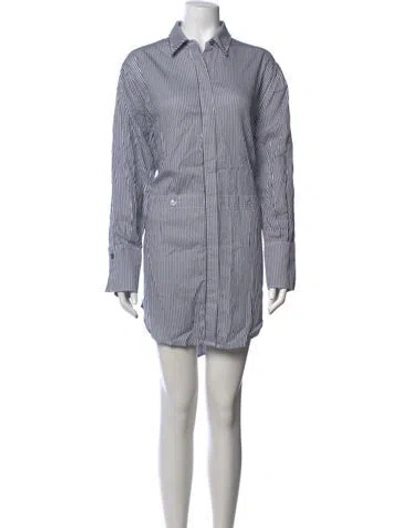 Pre-owned Simkhai Striped Mini Dress In Blue