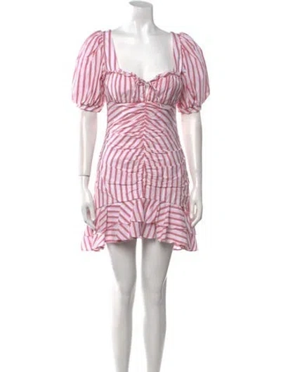 Pre-owned Simkhai Striped Mini Dress In Multi