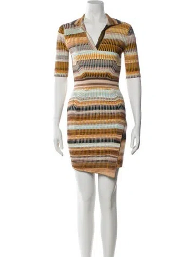 Pre-owned Simkhai Striped Mini Dress In Multi