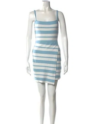Pre-owned Simkhai Striped Mini Dress In Neutral