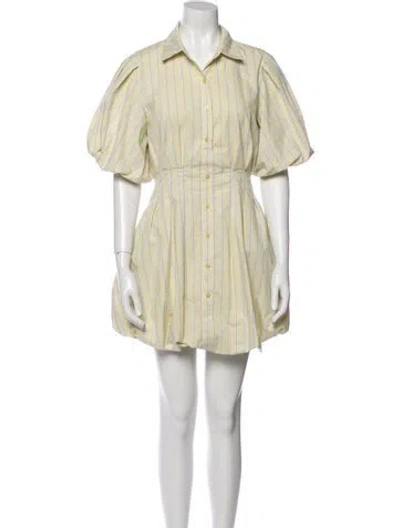 Pre-owned Simkhai Striped Mini Dress In Neutral