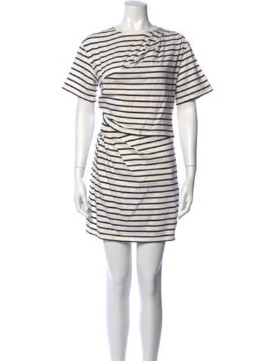 Pre-owned Simkhai Striped Mini Dress In Neutrals