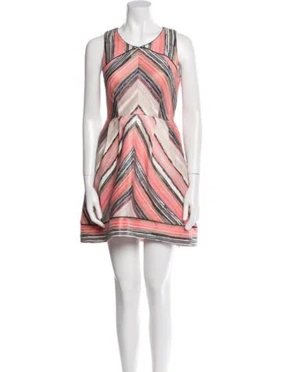 Pre-owned Simkhai Striped Mini Dress In Pink