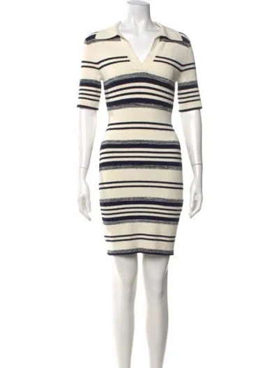 Pre-owned Simkhai Striped Mini Dress W/ Tags