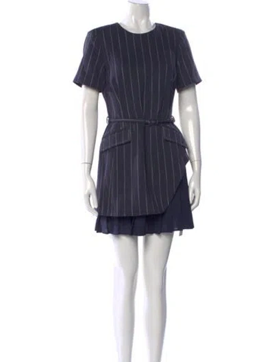 Pre-owned Simkhai Striped Mini Dress W/ Tags In Blue