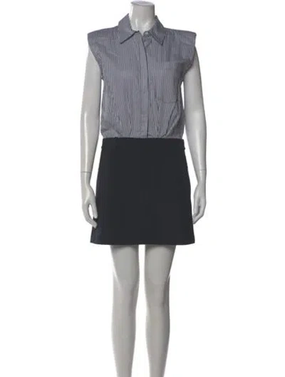 Pre-owned Simkhai Striped Mini Dress W/ Tags In Blue