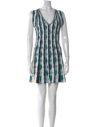 Pre-owned Simkhai Striped Mini Dress W/ Tags In Blue