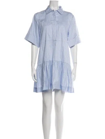 Pre-owned Simkhai Striped Mini Dress W/ Tags In Blue