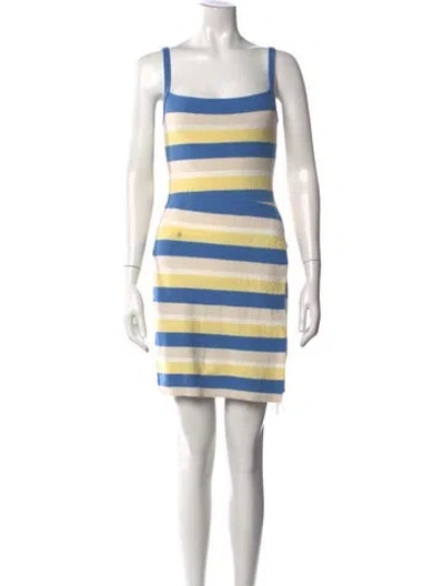 Pre-owned Simkhai Striped Mini Dress W/ Tags In Multi
